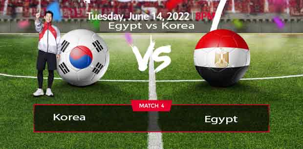 Egypt and South Korea match - Banner
